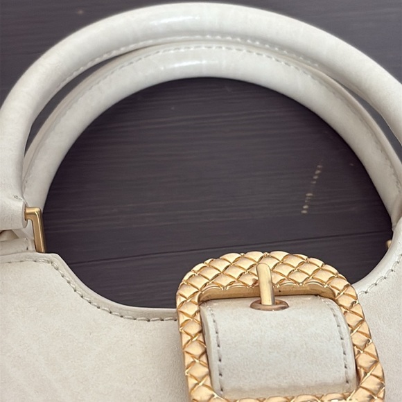Charles & Keith Bag Avis Belted Top Handle Mini Bag Cream - Picture 6 of 15